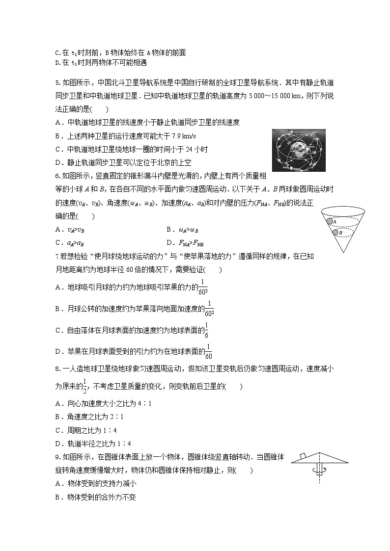 2021衡水十四中高一下学期一调考试物理试卷含答案第2页