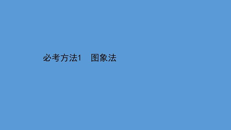 2022-2023年高考物理二轮复习 第2篇必考方法1图象法课件01