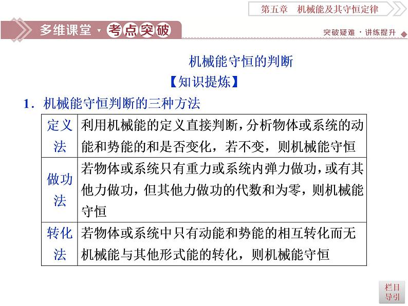 2022-2023年高考物理二轮复习 5-3机械能守恒定律课件第7页