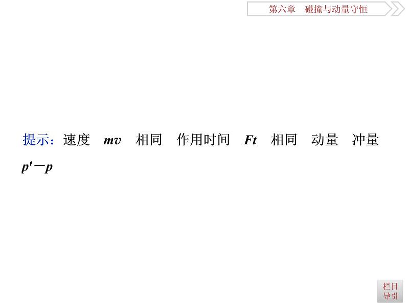 2022-2023年高考物理二轮复习 6-1动量冲量动量定理课件第5页