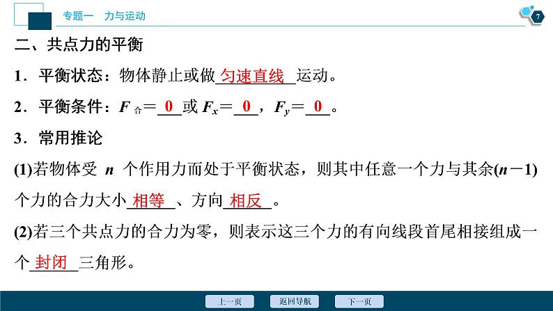 2022-2023年高考物理二轮复习 专题1力与物体的平衡课件第8页