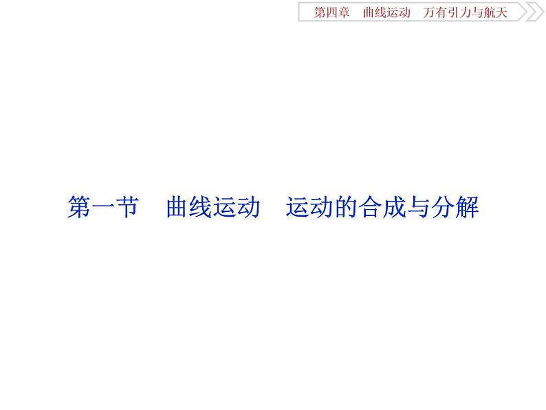 2022-2023年高考物理二轮复习 4-1曲线运动运动的合成与分解课件第5页