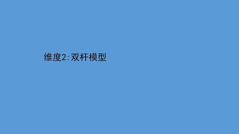 2022-2023年高考物理二轮复习 第2篇必考模型2维度2双杆模型课件第1页