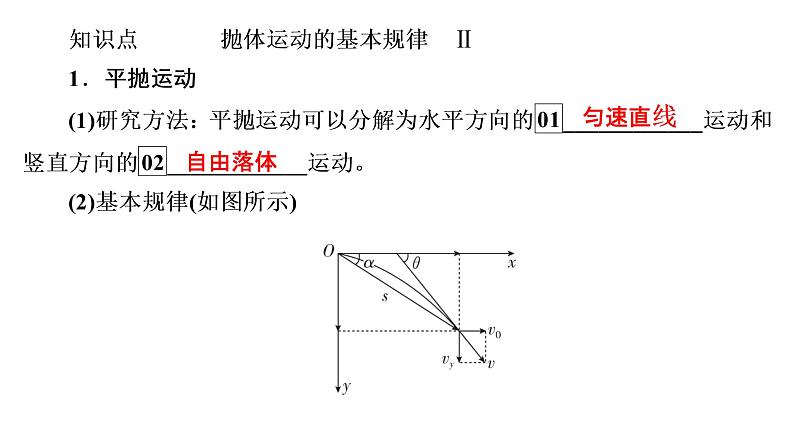 2022-2023年高考物理一轮复习 第4章第2讲平抛运动的规律及应用课件06