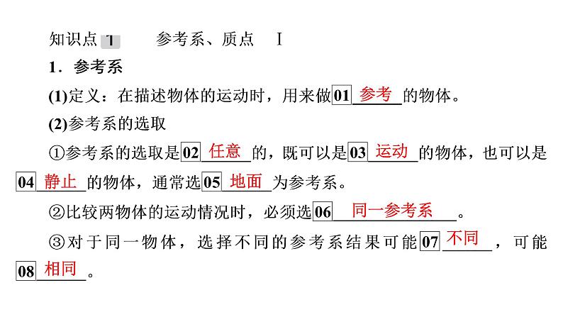 2022-2023年高考物理一轮复习 第1章第1讲描述运动的基本概念课件06