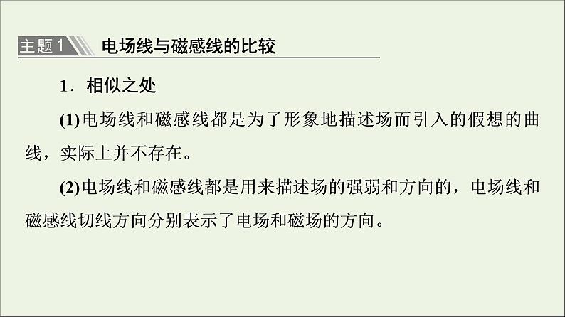 2022-2023年教科版(2019)新教材高中物理必修3 第3章电磁场与电磁波初步章末综合提升课件第3页