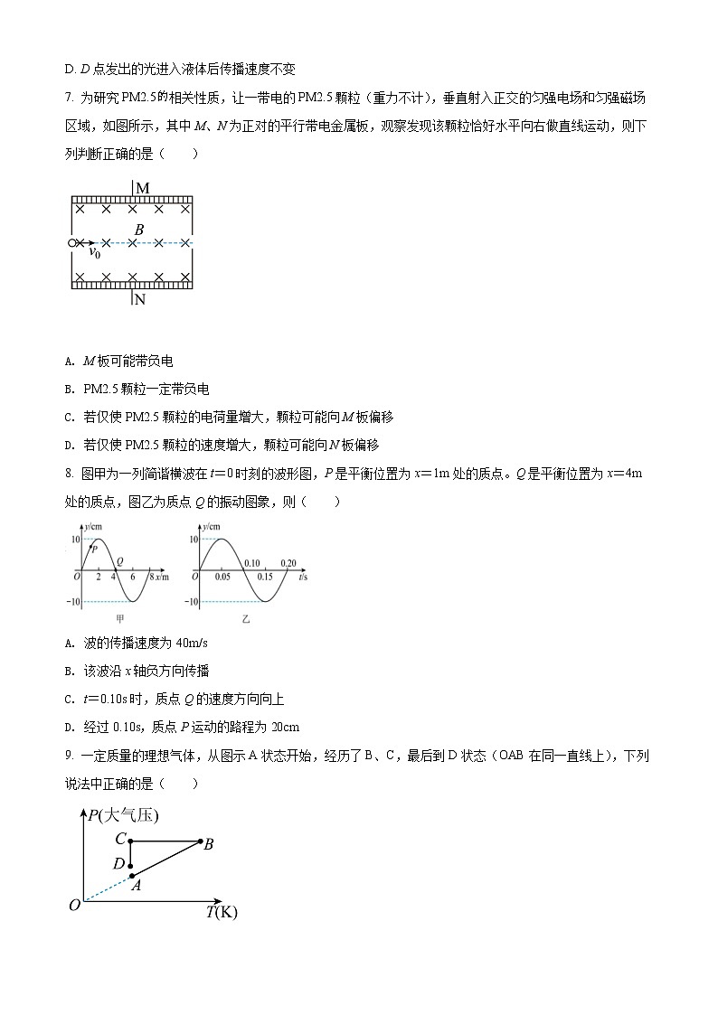 湖北省重点高中智学联盟2021-2022学年高二下学期5月联考物理试题（试卷版）第3页