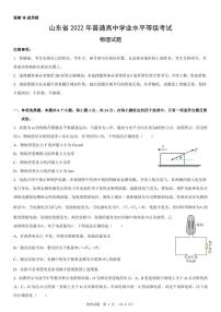 2022东营胜利一中高三仿真演练试题押题卷物理含答案