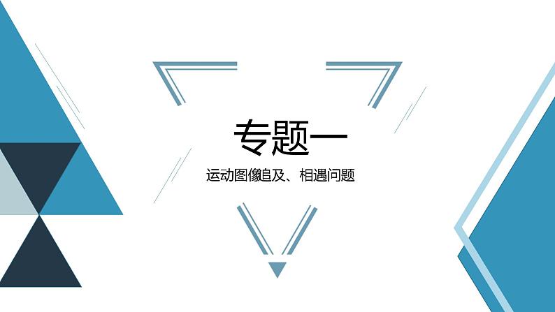 专题一运动图象追及、相遇问题-2021-2022学年高一物理同步备课课件名课堂优选（人教版必修1）第1页