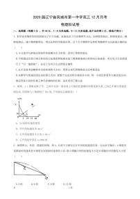 2020届辽宁省凤城市第一中学高三12月月考物理试卷（PDF版）