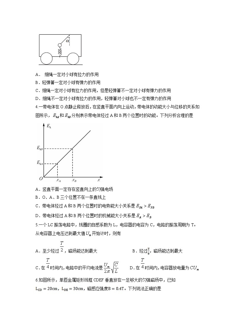 2021-2022学年云南省临沧市云县高二下学期期中 物理试题 解析版02