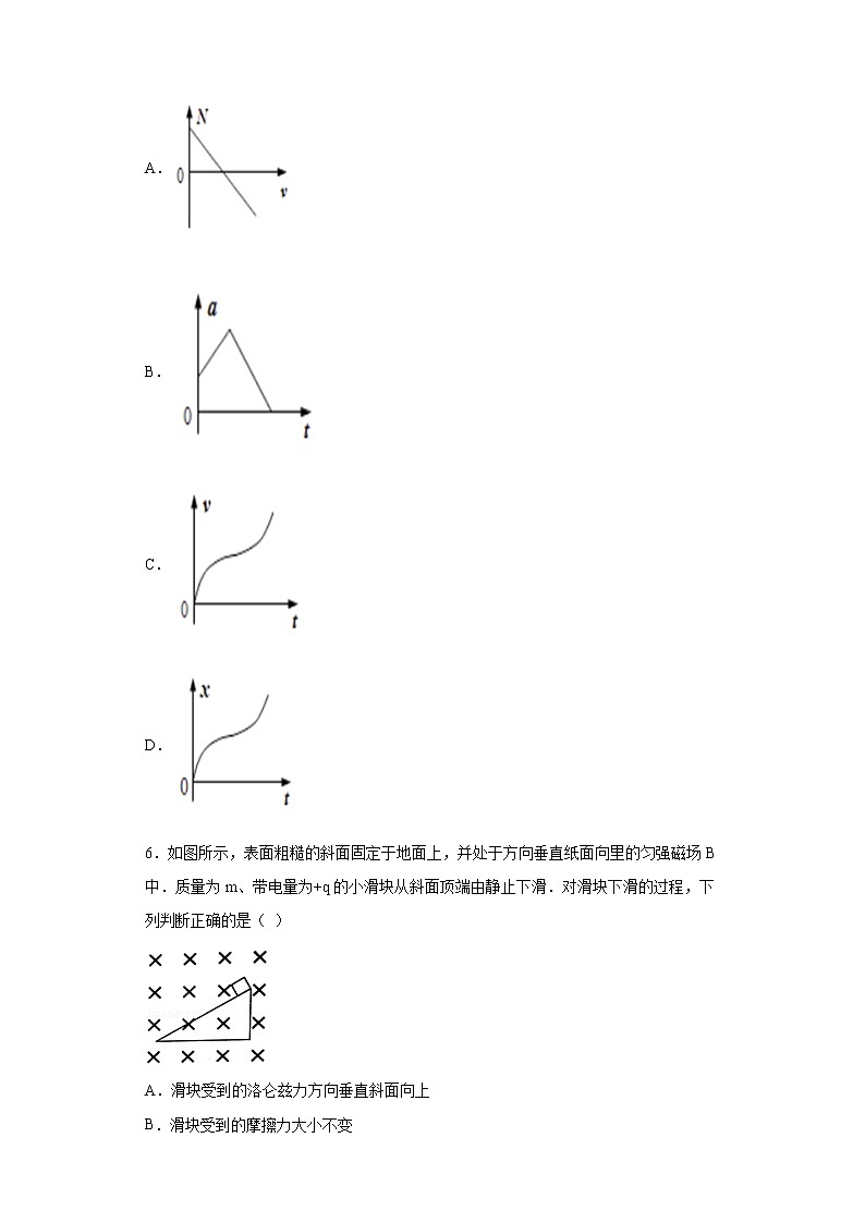 课时5带电粒子在复合场中的运动分层作业巩固提升第一章安培力和洛伦兹力2021_2022学年高二物理选择性必修第二册（人教版2019） 练习03