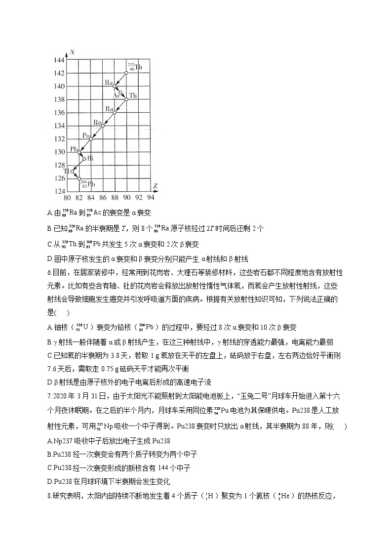 2021-2022学年高二物理暑假作业（15） 练习02