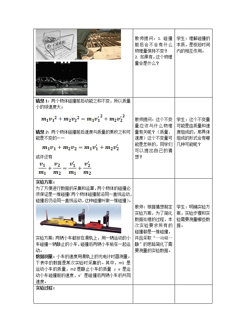物理人教版（2019）选修一1.1《动量》课件PPT+教学设计02