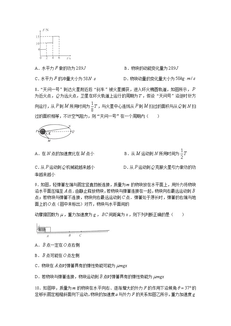 2022安徽省A10联盟高三上学期摸底考试物理试题缺答案03