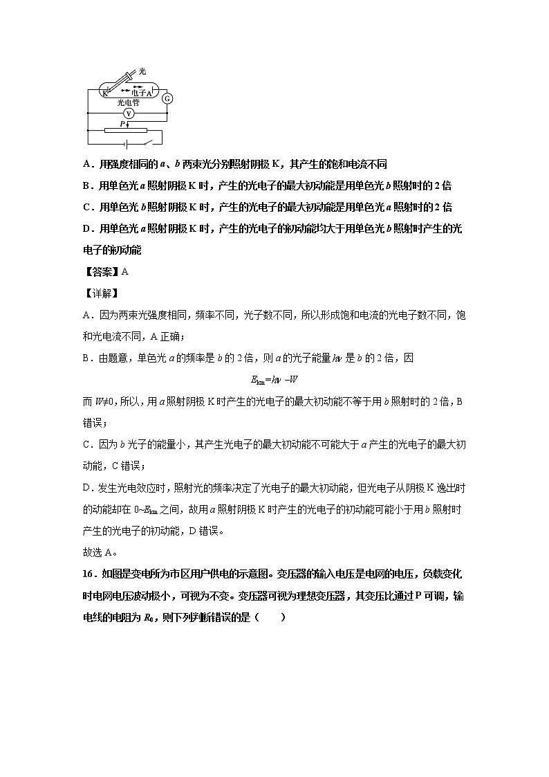2021南昌新建区一中高三高考押题卷（一）物理试卷含答案第2页
