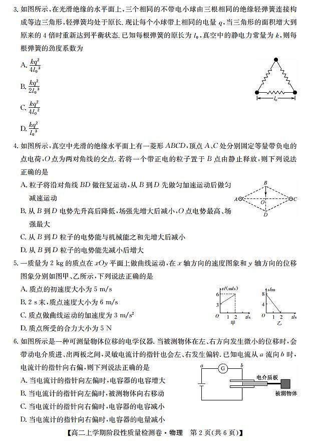 2022安徽省部分学校高二上学期10月第一次阶段性质量检测联考物理试题PDF版含答案02