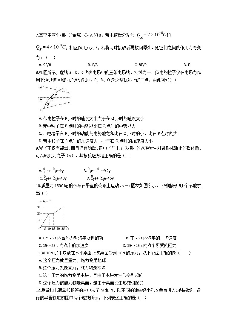 2022景东彝族自治县一中高二上学期9月月考物理试题含答案第2页