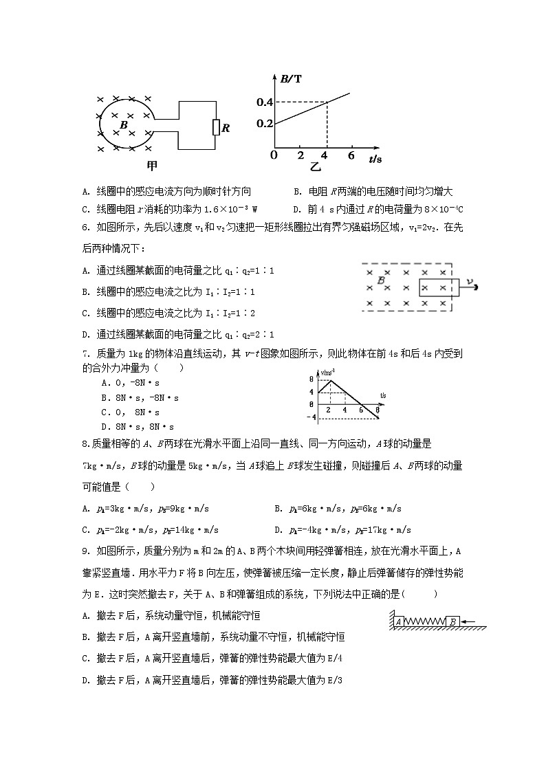 2021甘肃省嘉谷关市一中高二下学期期中考试物理试题含答案02