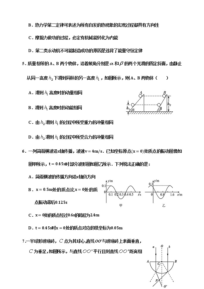 天津市蓟州一中、芦台一中、英华国际学校三校2020-2021学年高二下学期期末考试联考物理试题（word版，含答案）第2页