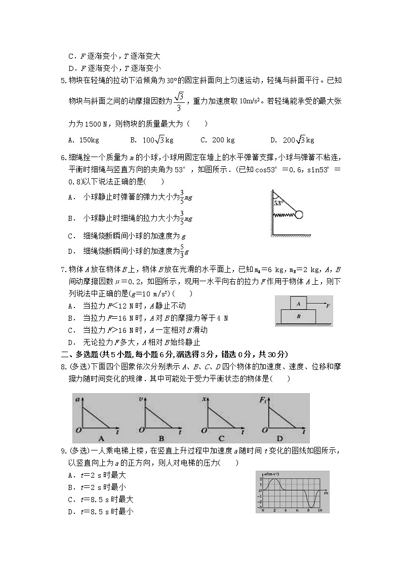 2021通辽科左中旗实验高中高二下学期6月月考物理（竞赛班）试题含答案02