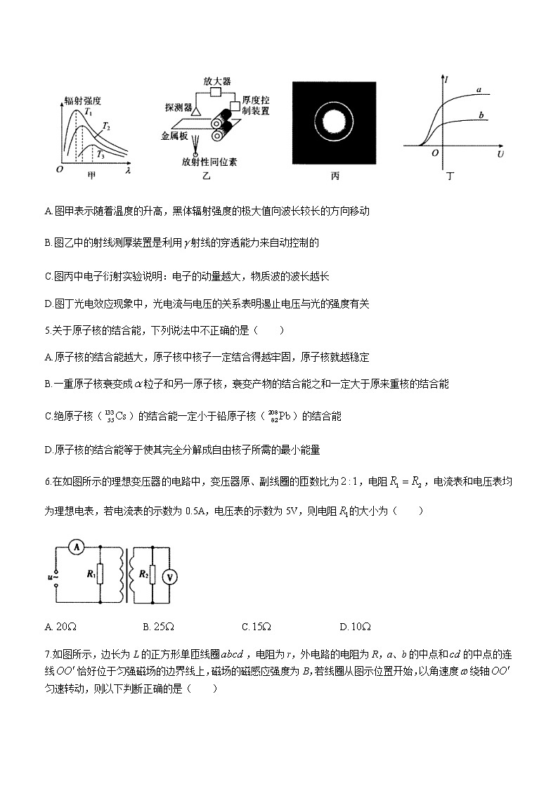2021朔州怀仁高二下学期期末考试物理试题含答案第3页
