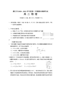 2021湛江高二下学期期末物理试题含答案