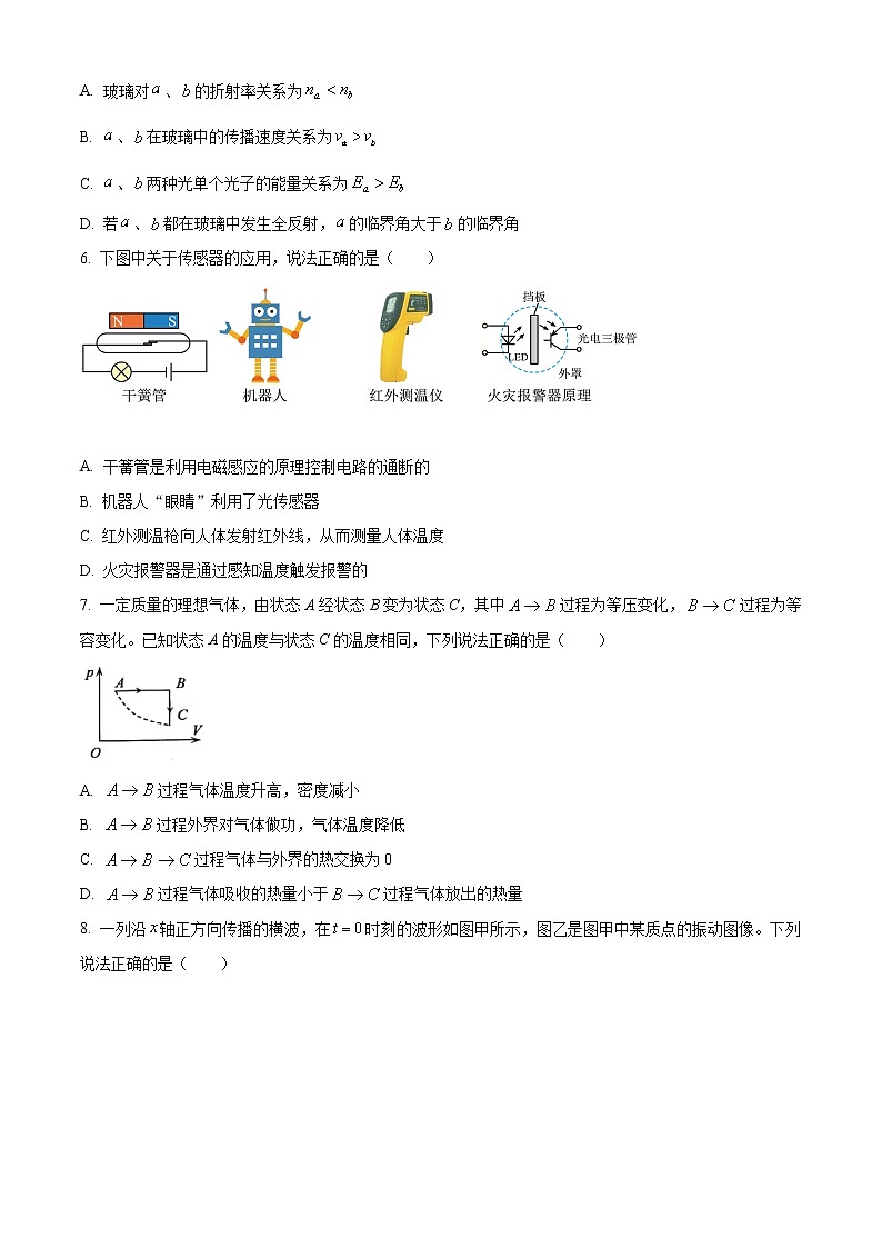 2021连云港高二下学期期末物理试卷含答案第2页