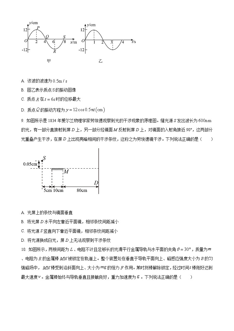 2021连云港高二下学期期末物理试卷含答案第3页