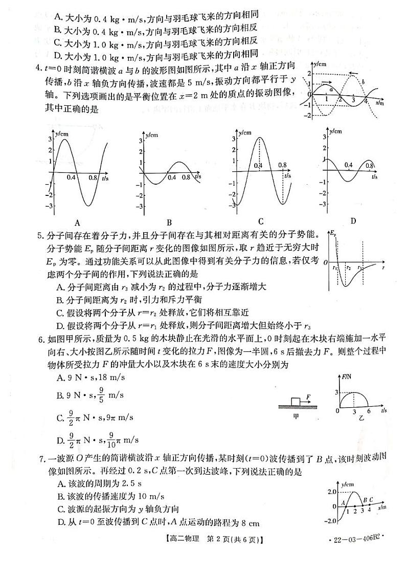 2021-2022学年高二物理第2页