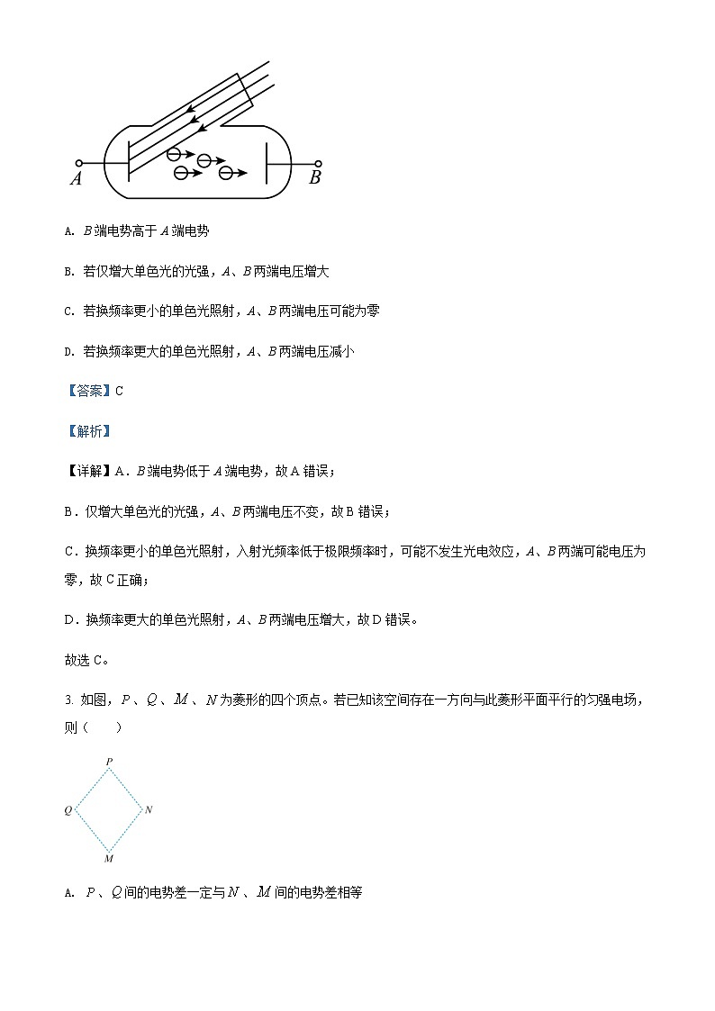 2022届辽宁省部分重点中学协作体高三（下）模拟物理试题含解析第2页
