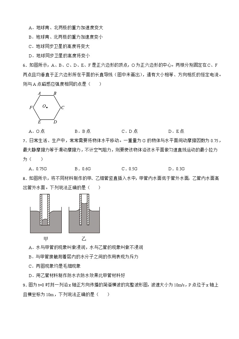 2022届重庆市普通高中高三下学期学业水平选择性考试第二次联合诊断物理试卷（word版）02