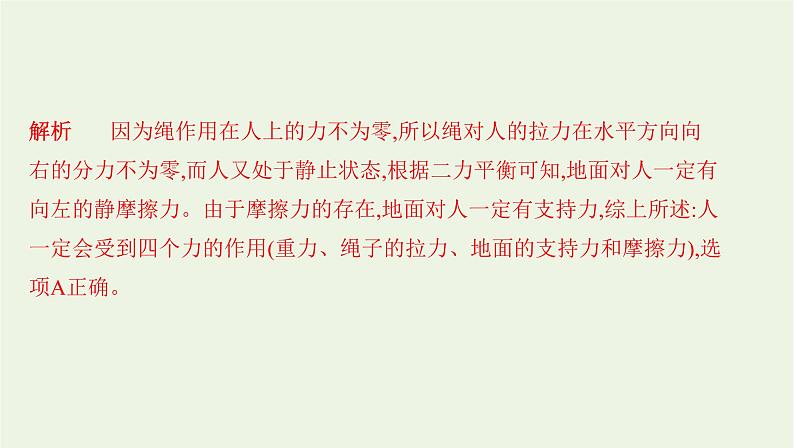 鲁科版高中物理必修第一册第3章相互作用章末总结课件03