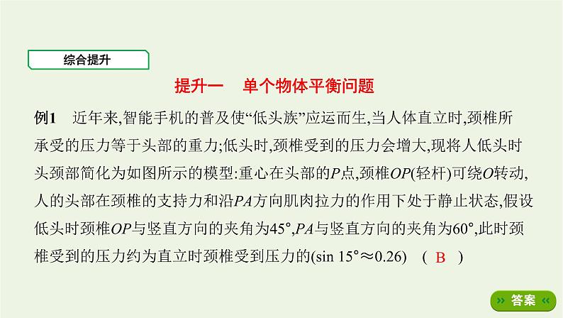 鲁科版高中物理必修第一册第4章力与平衡章末总结课件02