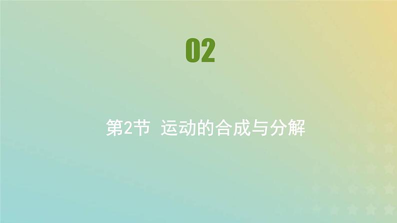 新人教版高中物理必修第二册第五章抛体运动第2节运动的合成与分解课件第1页