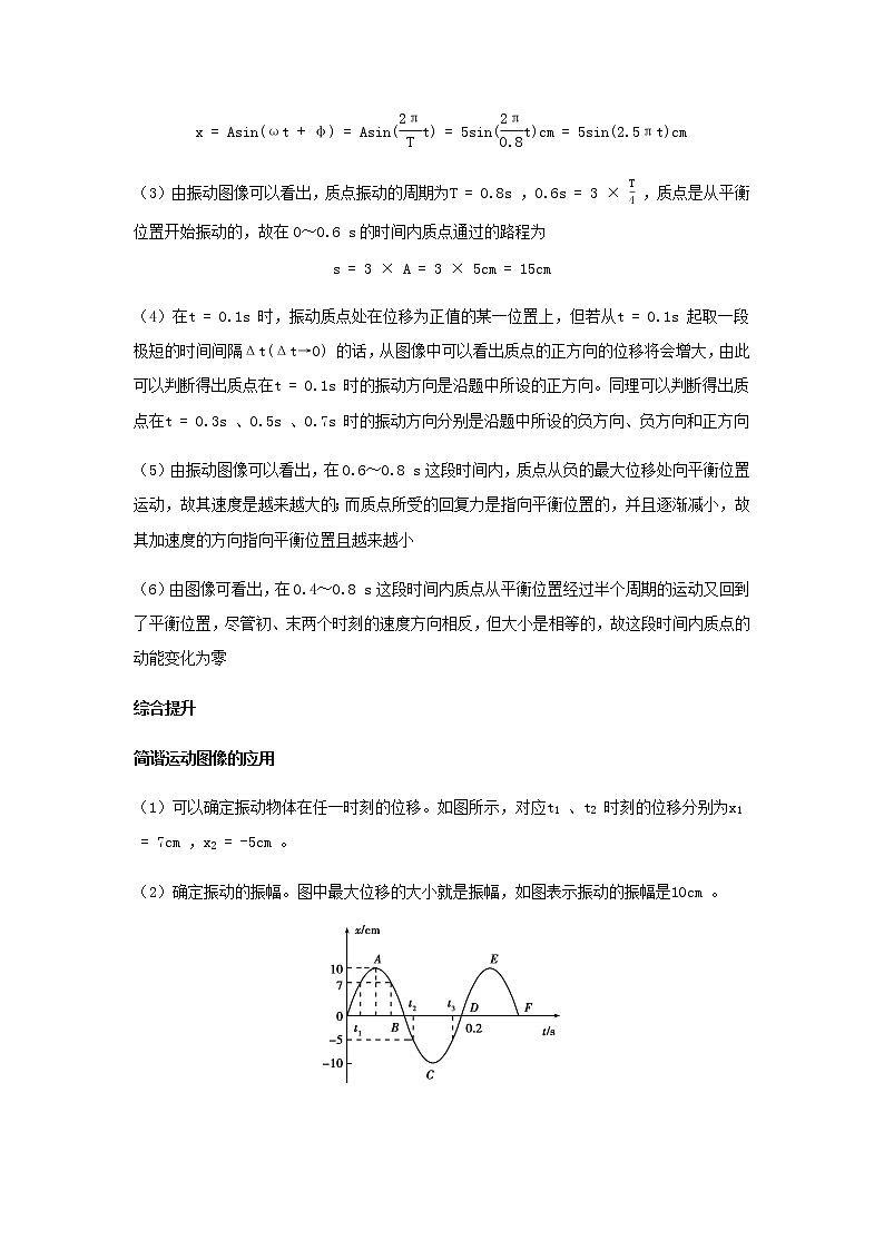 新人教版高中物理选择性必修第一册第二章机械振动章末总结学案02
