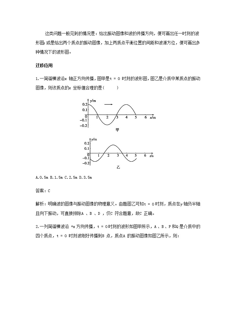 新人教版高中物理选择性必修第一册第三章机械波章末总结学案03