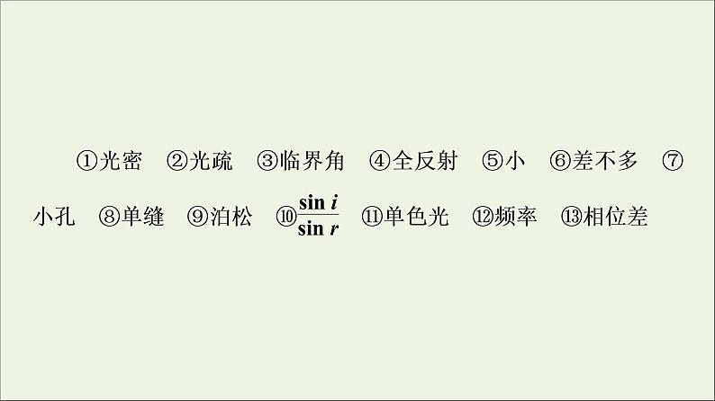 粤教版高中物理选择性必修第一册第4章光及其应用章末综合提升课件04