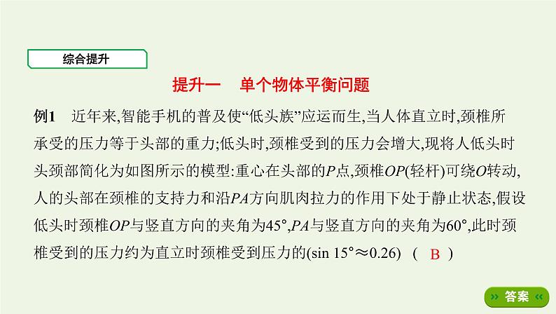 鲁科版高中物理必修第一册第4章力与平衡章末总结课件02