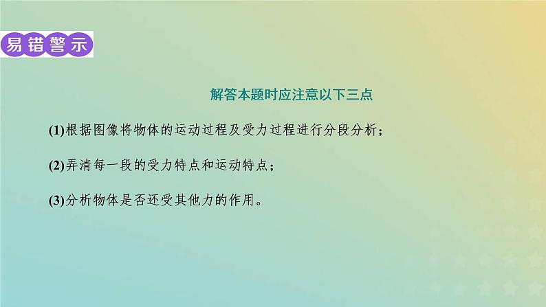 鲁科版高中物理必修第一册第5章牛顿运动定律习题课四动力学中的常见题型课件05