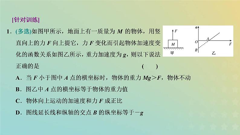 鲁科版高中物理必修第一册第5章牛顿运动定律习题课四动力学中的常见题型课件06