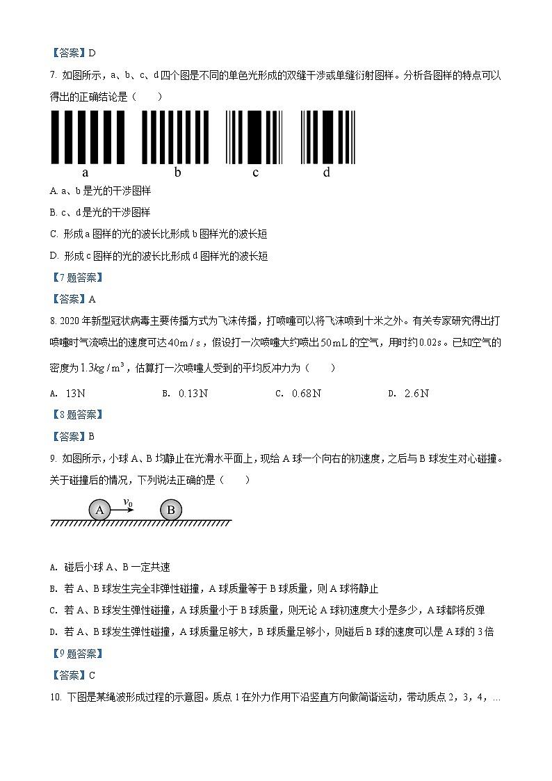 2022温州新力量联盟高二下学期期中物理试题含答案第3页