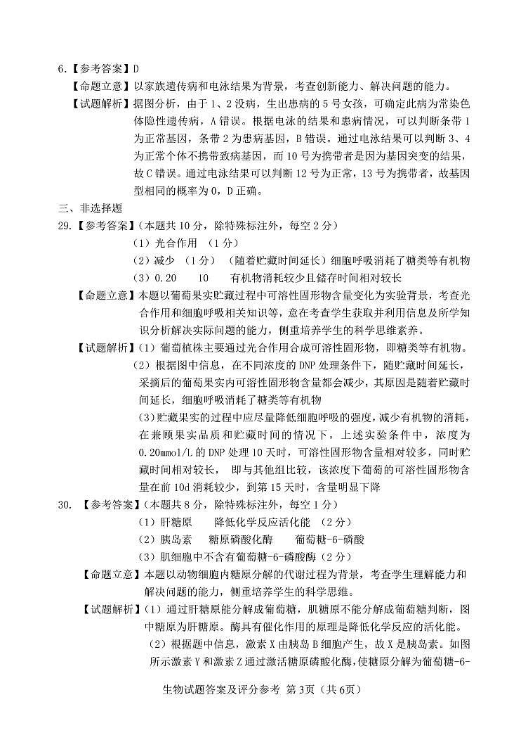 2021届东北三省四市教研联合体高三下学期4月高考模拟（二） 理科综合 PDF版 试卷03