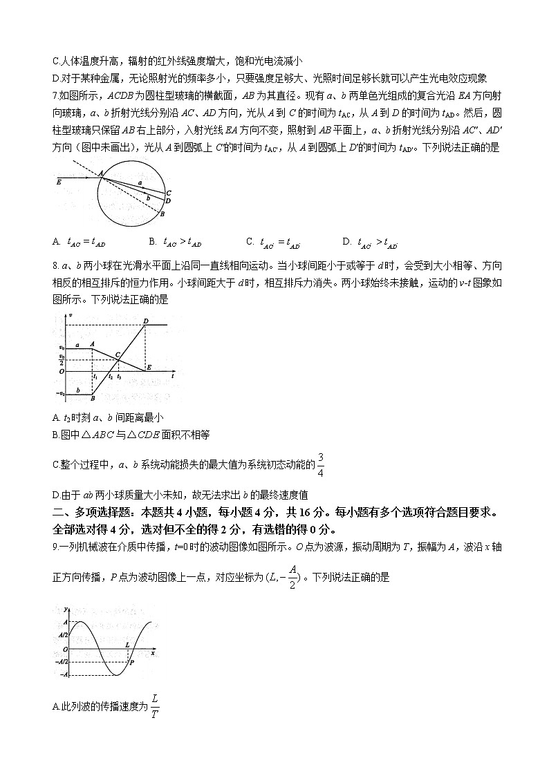 2022届山东省滨州市高三下学期5月二模考试-物理（word版）第3页