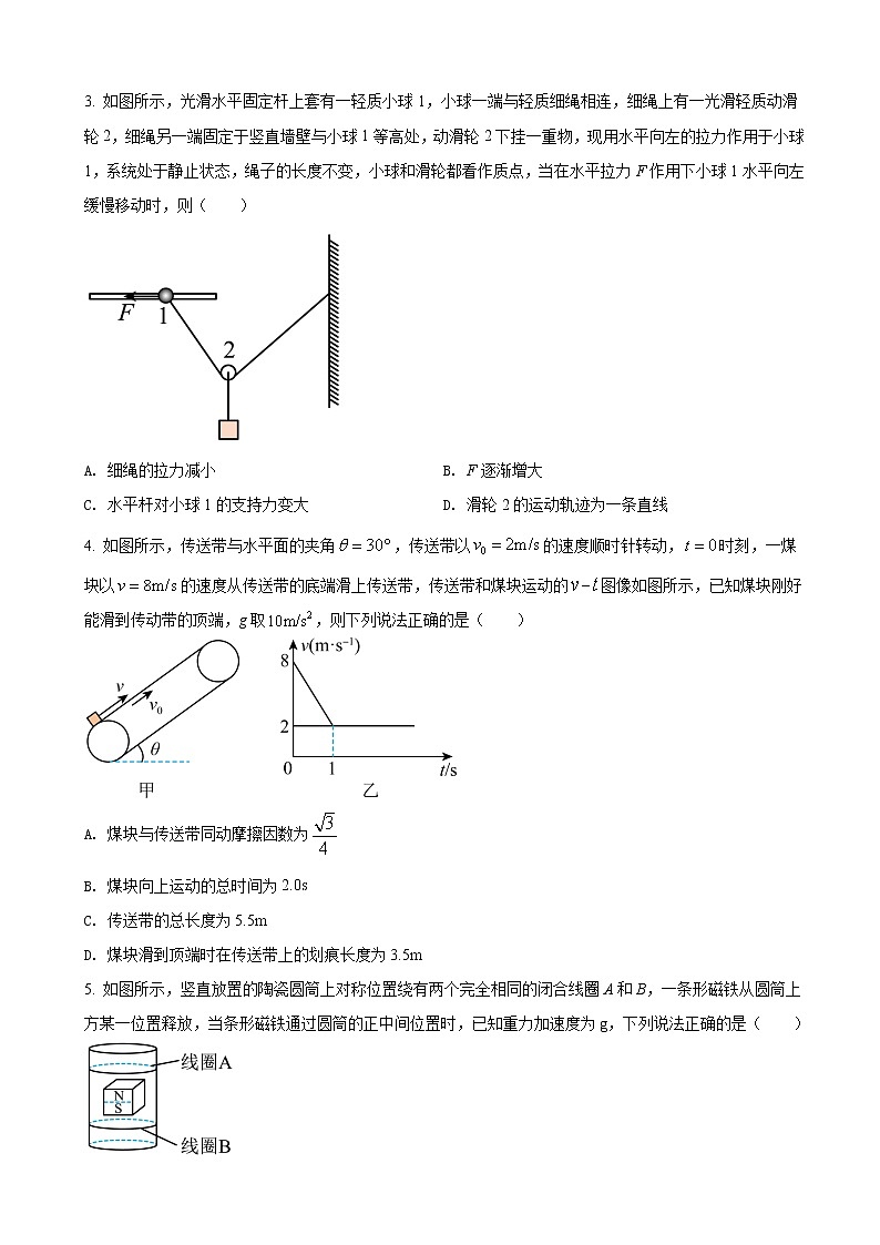 2022年湖南省普通高中学业水平选择性考试仿真模拟物理试题（解析版）02