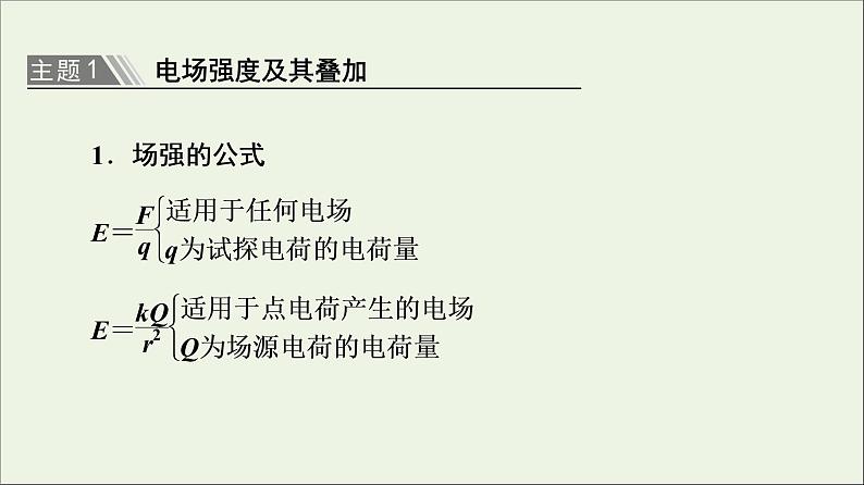 高中物理第1章静电场章末综合提升课件教科版必修第三册第3页