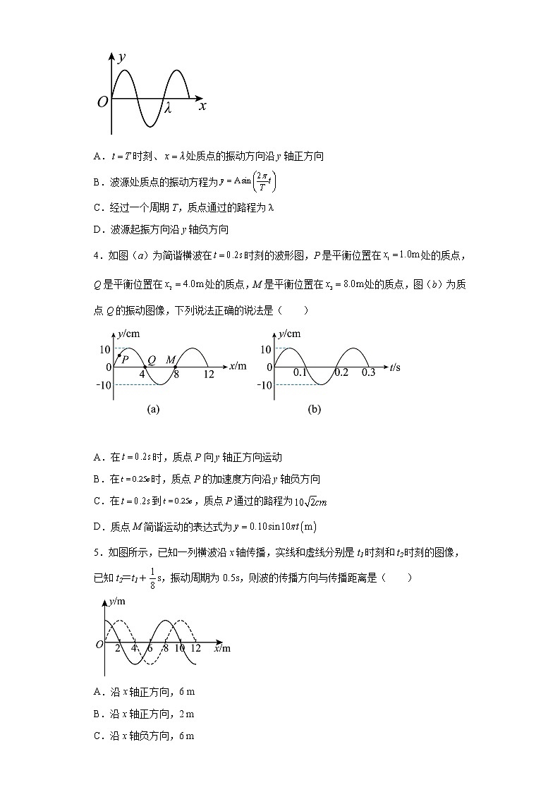 2022—2023学年高二粤教版（2019）选择性必修第一册 第三章 机械波 单元检测卷5（含解析）第2页