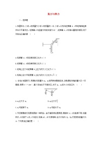 高中物理人教版 (2019)必修 第一册1 重力与弹力一课一练