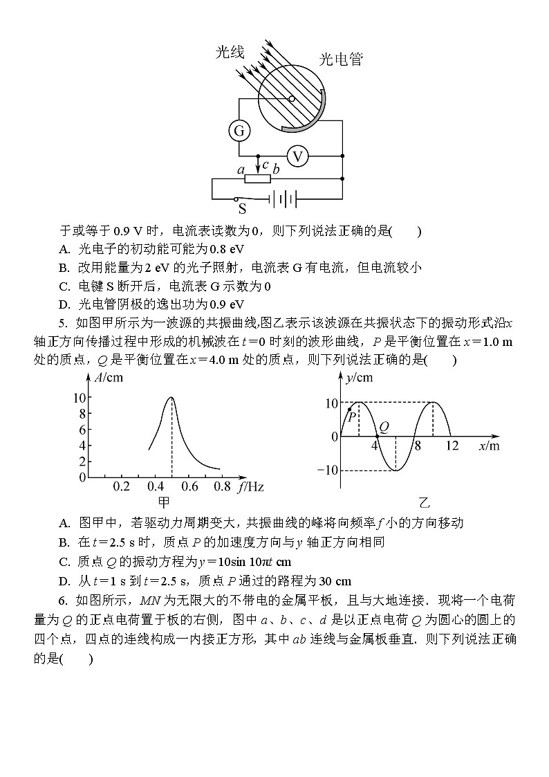 2022江苏省如东高级中学、姜堰中学、沭阳高级中学高三下学期4月份阶段性测试三校联考物理试卷含答案第2页