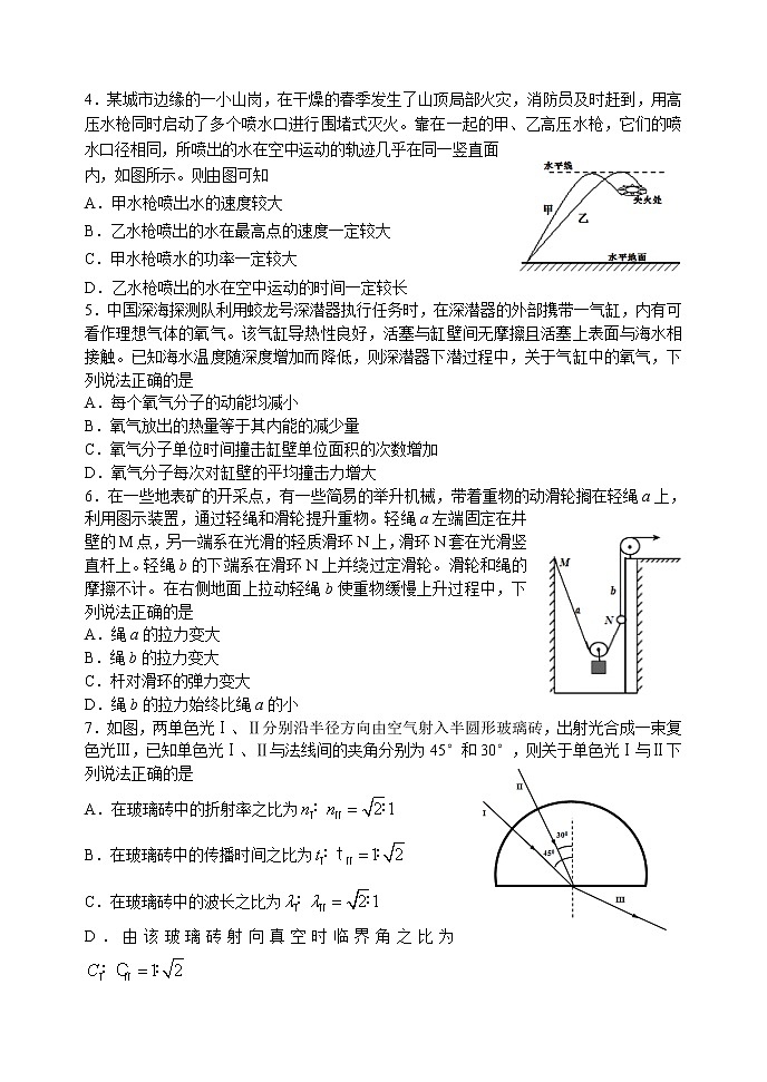 2021山东省教科所高三下学期第二轮模拟考试物理试题含答案第2页